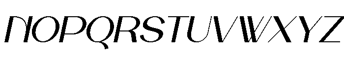 Chimela Italic Font UPPERCASE
