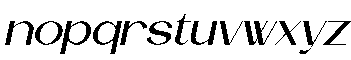 Chimela Italic Font LOWERCASE