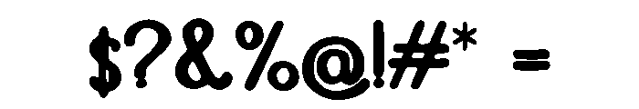 Chimpanzee Font OTHER CHARS