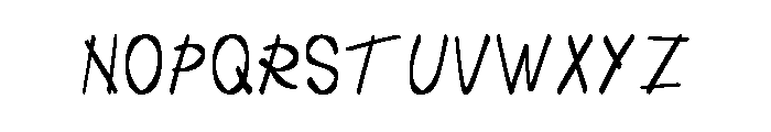 Chinese Takeaway Regular Font LOWERCASE