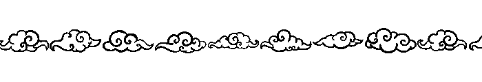 Chinese cloud FONT
