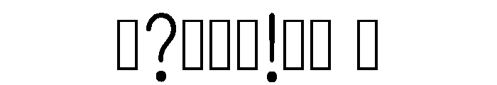 Chino Regular Font OTHER CHARS