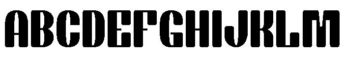 Chiper Type Black Font UPPERCASE