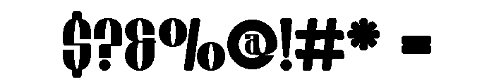 Chiper Type Bold Font OTHER CHARS