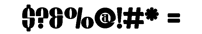 Chiper Type Extra Bold Font OTHER CHARS