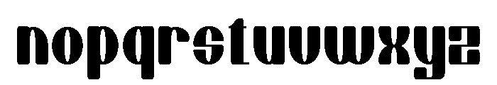 Chiper Type Extra Bold Font LOWERCASE