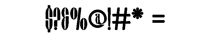 Chiper Type Extra Light Font OTHER CHARS