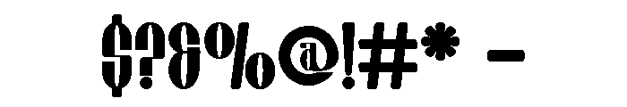 Chiper Type Medium Font OTHER CHARS