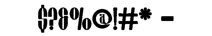 Chiper Type Regular Font OTHER CHARS