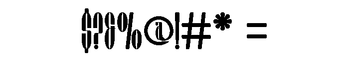 Chiper Type Thin Font OTHER CHARS