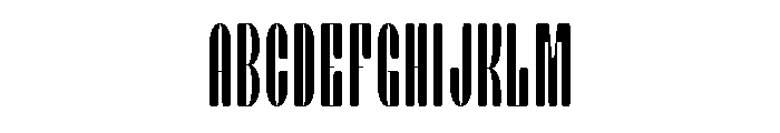 Chiper Type Thin Font UPPERCASE