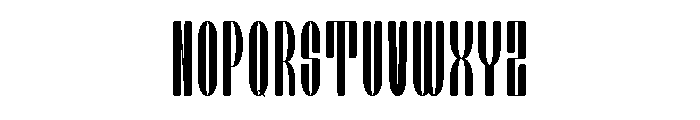 Chiper Type Thin Font UPPERCASE