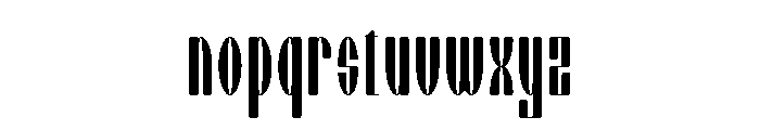 Chiper Type Thin Font LOWERCASE