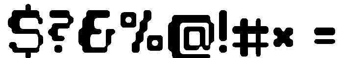 Chiptune Bold Font OTHER CHARS