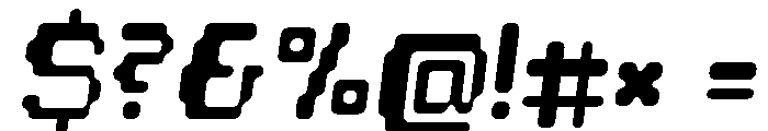 Chiptune BoldItalic Font OTHER CHARS