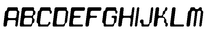 Chiptune Italic Font UPPERCASE