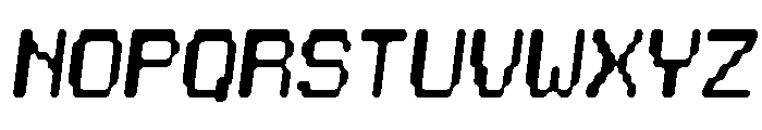 Chiptune Italic Font UPPERCASE