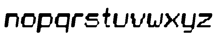 Chiptune Italic Font LOWERCASE