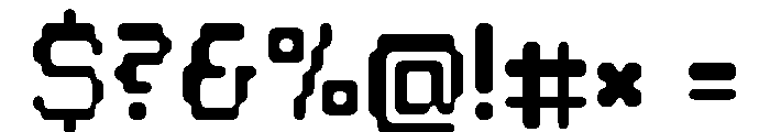 Chiptune Regular Font OTHER CHARS