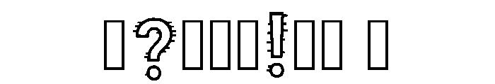 Chlor Regular Font OTHER CHARS