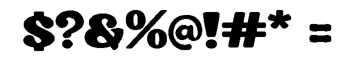 Chock Tagmed Font OTHER CHARS