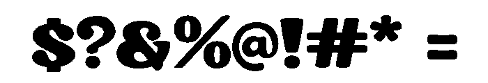 ChockTagmed Font OTHER CHARS