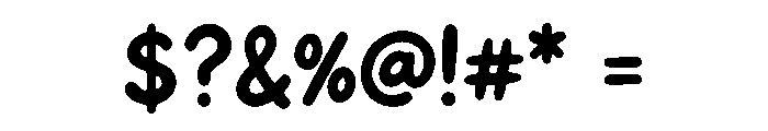 Choco Bounce Font OTHER CHARS