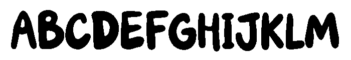 Choco Bounce Font UPPERCASE