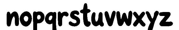 Choco Bounce Font LOWERCASE