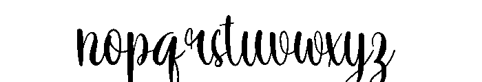 Choco Brewing Font LOWERCASE
