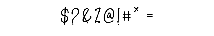 Choco Chips1 Font OTHER CHARS