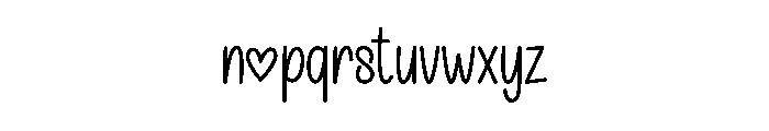 Choco Chips1 Font LOWERCASE