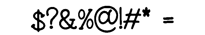 Choco_Chomp Font OTHER CHARS