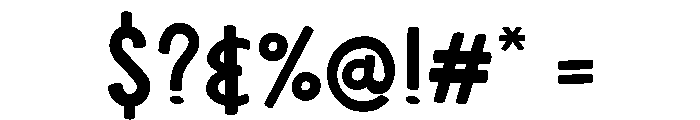 Choco Chunk Font OTHER CHARS