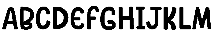 Choco Chunk Font UPPERCASE