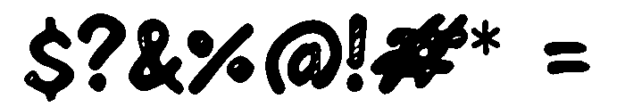 Choco Crumbs Font OTHER CHARS