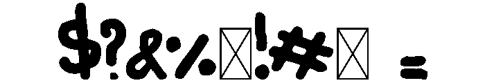 Choco Jelly Font OTHER CHARS