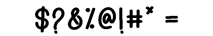 Choco Juice Font OTHER CHARS