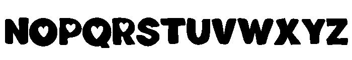 Choco Latte Font UPPERCASE