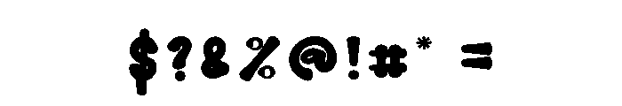 Choco Melting Font OTHER CHARS