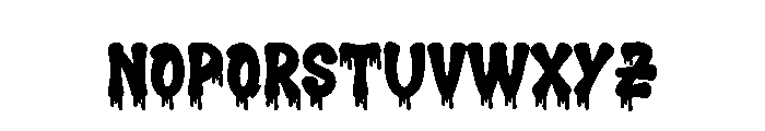 Choco Melting Font UPPERCASE