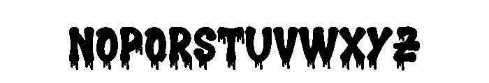 Choco Melting Font LOWERCASE