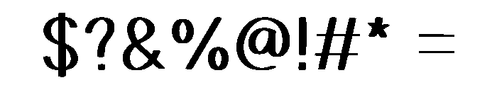 Choco Sakes Font OTHER CHARS