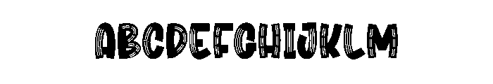 Choco Stick Font UPPERCASE