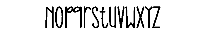 Chocochips Font LOWERCASE
