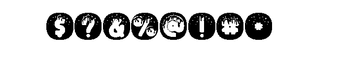 Chocolate Candies Font OTHER CHARS