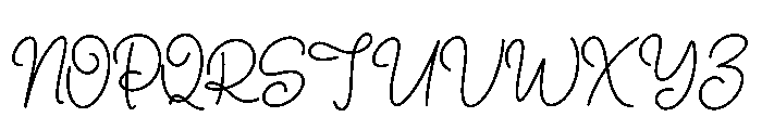 Chocolatos Regular Font UPPERCASE