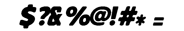 Chonk Italic Font OTHER CHARS