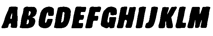 Chonk Italic Font UPPERCASE