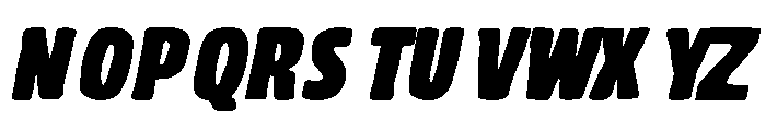Chonk Italic Font UPPERCASE